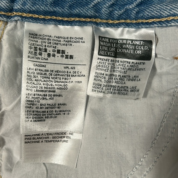 Levi’s White Wash Midi Side Slit Skirt size 27 - Picture 14 of 16